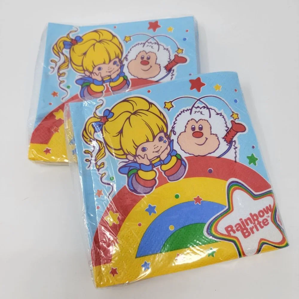 Hallmark Party Express Rainbow Brite Napkins Set of 2